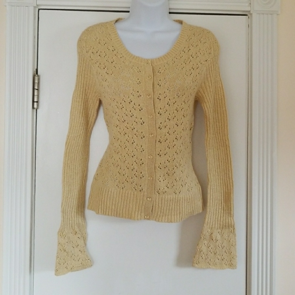DKNY Long Sleeve Cardigan w/Bell Sleeve